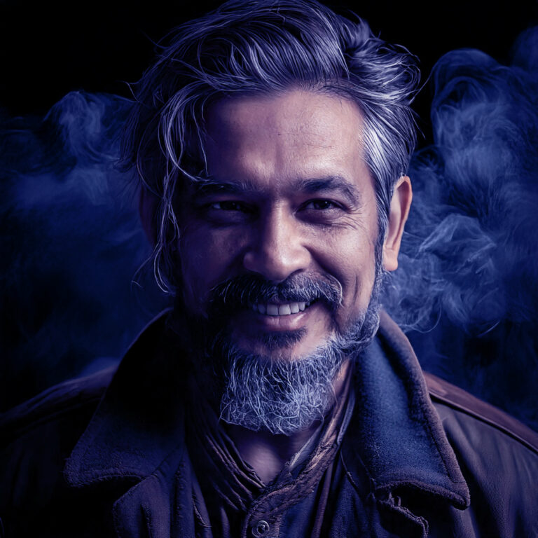 Mad Sleeper, author of Sleep Fanatix, mysteriously smiles